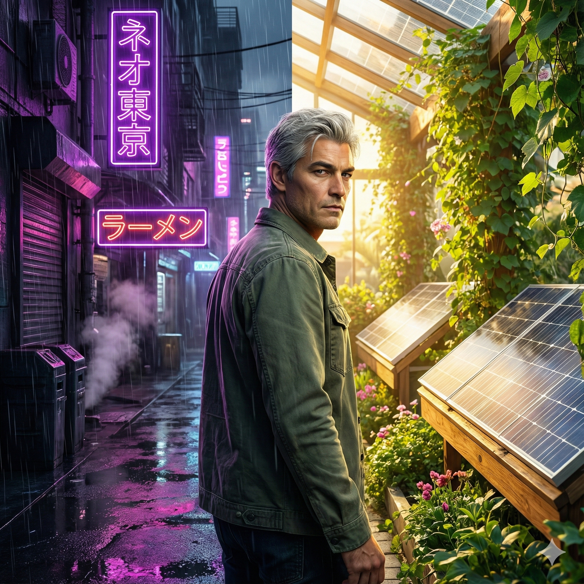 Hikaru from Cyberpunk to Solarpunk