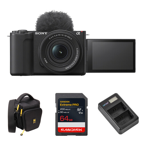 Sony ZV-E10 II mirrorless 4K camera with 16-50mm power zoom lens